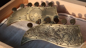 Stauffer tuner engraved brass